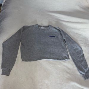 California Long Sleeve Crop Top
